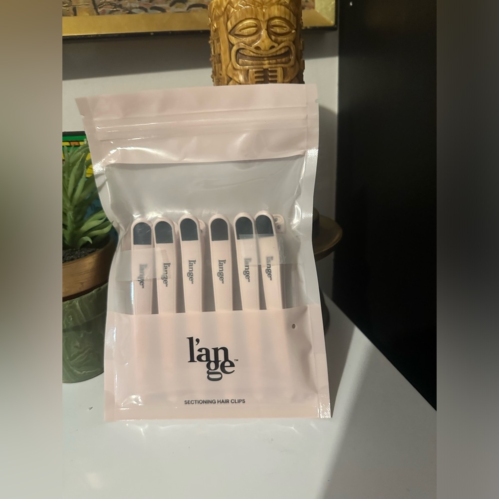 Lange hair clips NWT pink